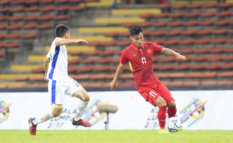 Cơ hội để Văn Thanh nâng trình độ. Ảnh VFF Cơ hội để Văn Thanh nâng trình độ. Ảnh VFF