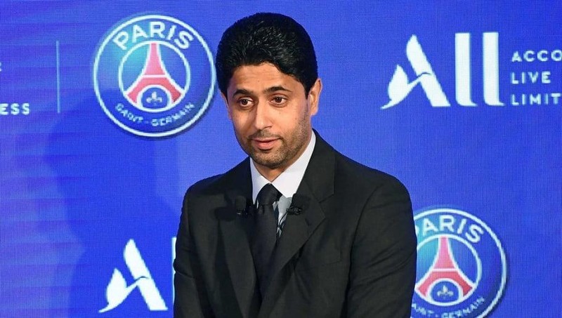 Chủ tịch PSG Nasser Al-Khelaifi chính là người đã bán thành công gói bản quyền truyền hình Champions League mới. Ảnh PSG. Chủ tịch PSG Nasser Al-Khelaifi chính là người đã bán thành công gói bản quyền truyền hình Champions League mới. Ảnh PSG.