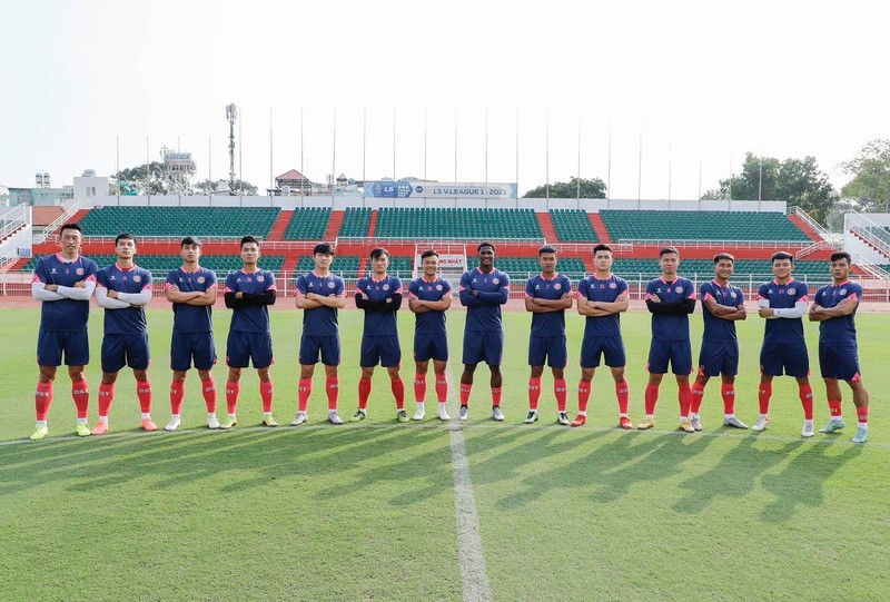 Sài Gòn FC sẵn sàng cho mùa giải. Ảnh SGFC