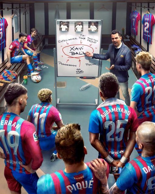 HLV Xavi đang làm tốt nhiệm vụ của mình. Ảnh CNN.