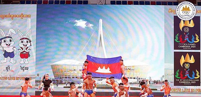 Chủ nhà Campuchia đã đẩy mạnh truyền thống SEA Games 32. Ảnh CNN