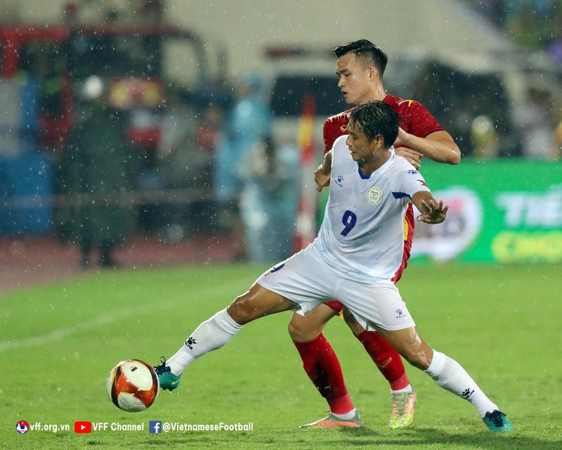 Đội khách có thể hình, thể lực rất tốt. Ảnh VFF. Đội khách có thể hình, thể lực rất tốt. Ảnh VFF.