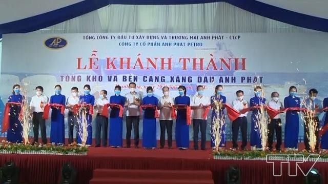 Khánh thành Tổng kho và bến cảng xăng dầu Anh Phát giai đoạn 1 (3.800 tỉ) tại Khu kinh tế Nghi Sơn - tháng 7.2021