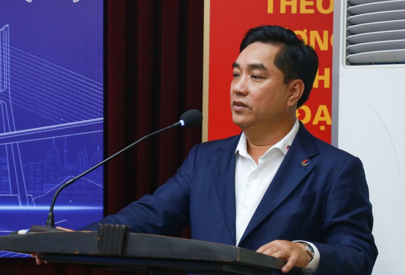 Ông Hồ Minh Hoàng, Chủ tịch Tập đoàn Đèo Cả, phát biểu tại buổi lễ. IMG_9937.jpg