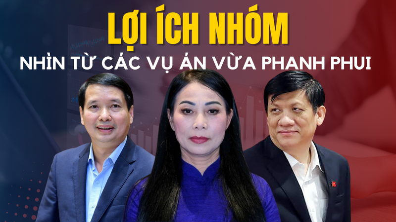 Bà Hoàng Thị Thúy Lan, ông Nguyễn Thanh Long và ông Phạm Thái Hà bị bắt do lần lượt liên quan các vụ án xảy ra tại Phúc Sơn, Việt Á và Thuận An. Đồ họa: Tùng Lâm.