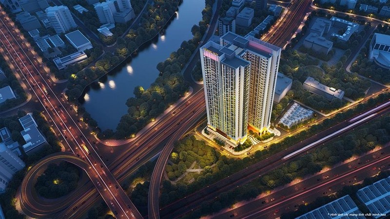 Phối cảnh dự án Dự án Hoang Huy Grand Tower số 2A Sở Dầu, quận Hồng Bàng, Hải Phòng. Ảnh: Hoanghuy.vn. banner_1350 x 759_02 copy.jpg