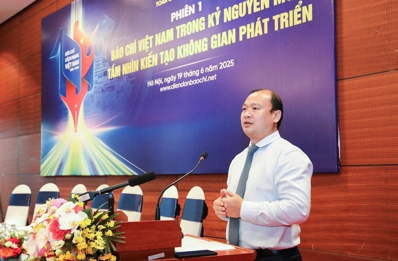 PGS.TS Lê Hải Bình, Thứ trưởng Thường trực Bộ Văn hóa, Thể thao và Du lịch. Ảnh: TTXVN. vnapotalkhaimacdiendanbaochitoan.jpg