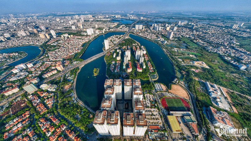 Toàn cảnh các dự án bất động sản ở khu vực bán đảo Linh Đàm, Hà Nội. Ảnh: Hoàng Hà/Vietnamnet. w-linh-dam-112024-11-106380.jpg