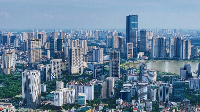 Tại Hà Nội, số dự án chung cư có giá từ 100 triệu đồng/m2 là rất nhiều. Ảnh: Hoàng Hà. Hoàng Hà 1.jpg