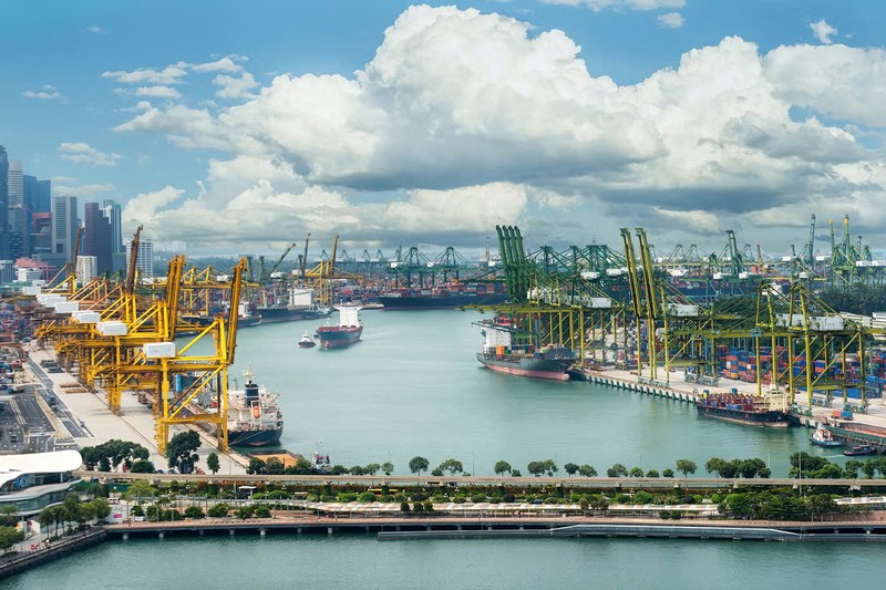 Cảng Singapore – Cảng biển nhộn nhịp thứ 2 thế giới. Ảnh: Ship Technology 1.jpg