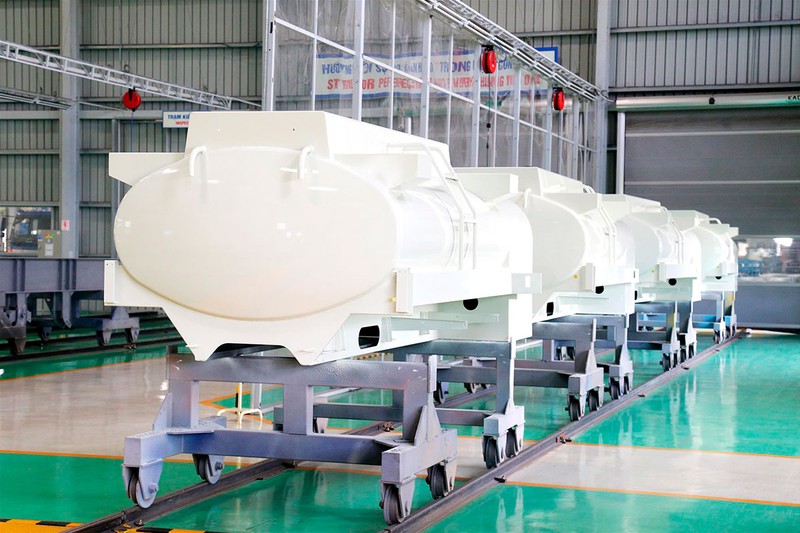 Bồn nhiên liệu 3.000 lít được Thaco xuất khẩu sang công ty JMK.