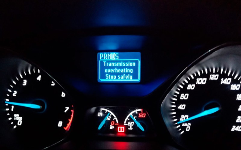 Tình trạng hộp số quá nhiệt và thông báo dừng lại để đảm bảo an toàn (Ảnh: NVCC) Tình trạng hộp số quá nhiệt và thông báo dừng lại để đảm bảo an toàn (Ảnh: NVCC)