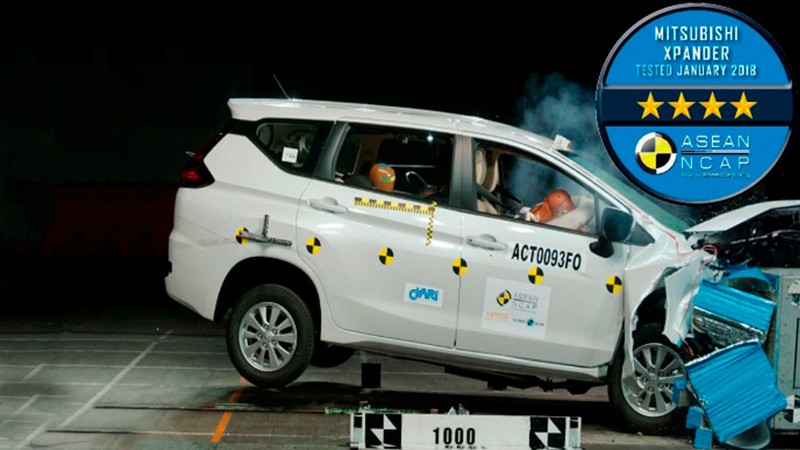 Mitsubishi Xpander đạt 4 sao của tổ chức ASEAN NCAP (Ảnh: Aseancap)