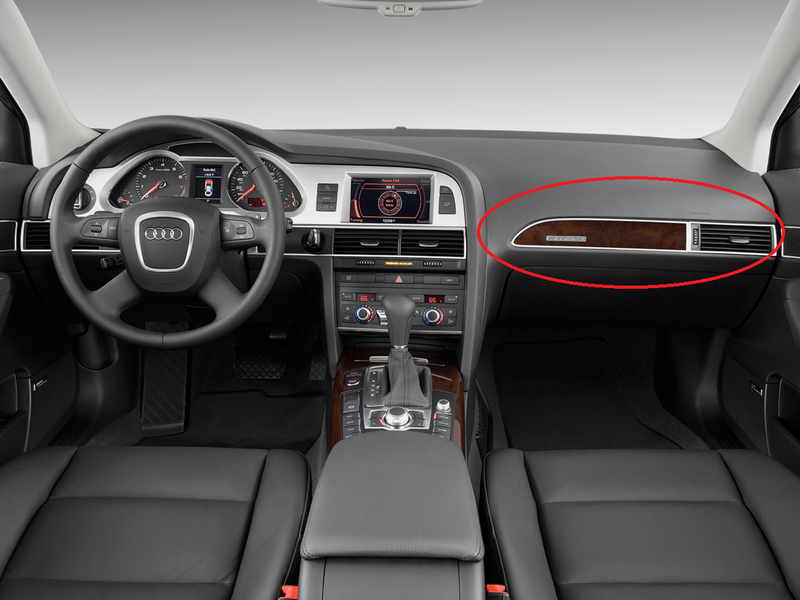 Lỗi túi khí trên xe Audi A6 chỉ xảy ra ở khu vực ghế phụ phía trước.