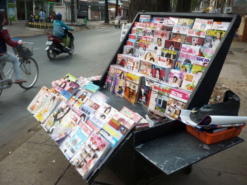 Những sạp báo như thế này đang ngày càng vắng bóng trên địa bàn nhiều tỉnh, thành.