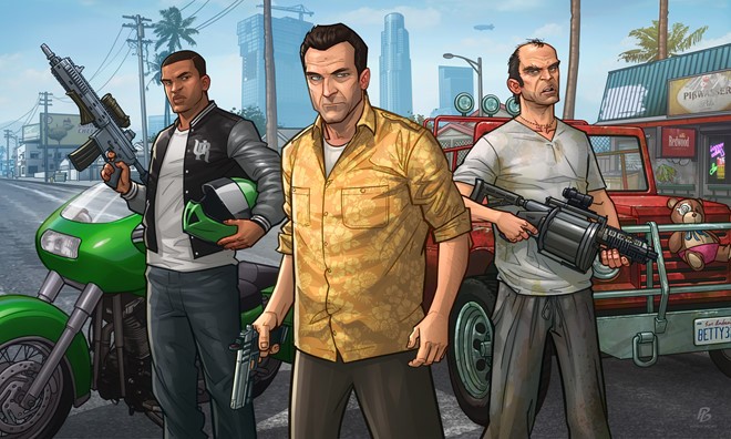 Những người trẻ tuổi tại Triều Tiên cũng chơiGrand Theft Auto V. Ảnh:Daily NK Bi han che may tinh, Internet, nguoi dan Trieu Tien choi game gi? hinh anh 2