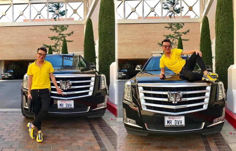 Chiếc xe SUV hạng sang Cadillac Escalade màu đen đươc Đàm Vĩnh Hưng sử dụng bên Mỹ Chiếc xe SUV hạng sang Cadillac Escalade màu đen đươc Đàm Vĩnh Hưng sử dụng bên Mỹ