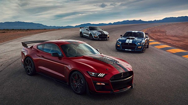 Mẫu xe Ford Mustang Shelby GT500 trên đường đua Mẫu xe Ford Mustang Shelby GT500 trên đường đua