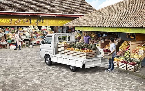 Thùng xe lớn tạo không gian để hàng hóa rộng rãi Thùng xe lớn tạo không gian để hàng hóa rộng rãi