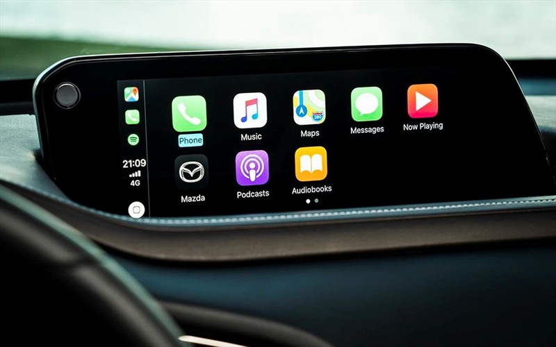 Màn hình giải trí có kích thước 8,8 inch trên CX-30. Ảnh BD Màn hình giải trí có kích thước 8,8 inch trên CX-30. Ảnh BD