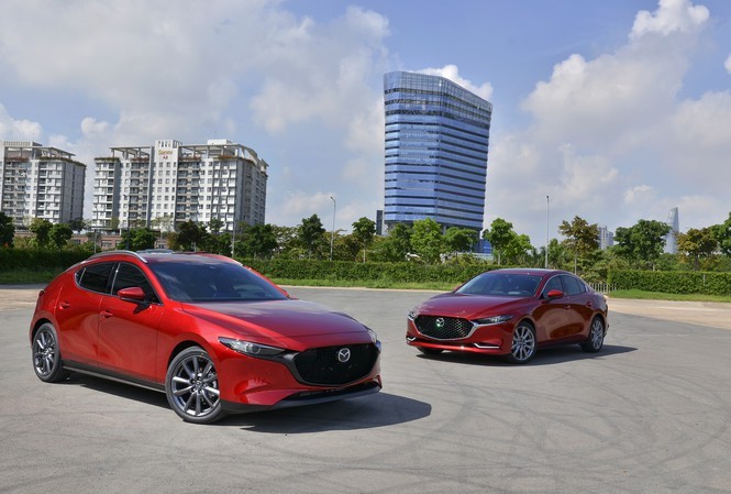 Mẫu xe Mazda do Thaco lắp ráp