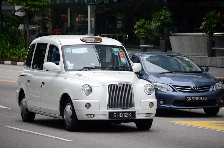 TX4 làm taxi ở Singapore. Ảnh: Flickr TX4 làm taxi ở Singapore. Ảnh: Flickr