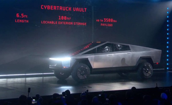 Mẫu bán tải Tesla Cybertruck tại Triển lãm xe Los Angeles