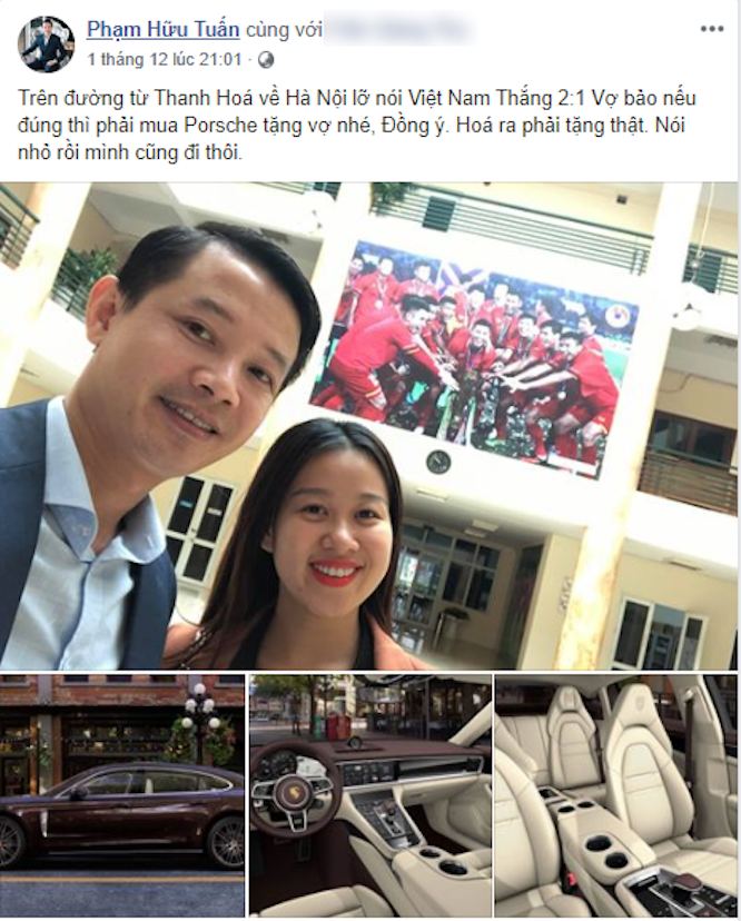 Chia sẻ của doanh nhân Phạm Hữu Tuấn trên trang cá nhân (Ảnh: FBNV) Chia sẻ của doanh nhân Phạm Hữu Tuấn trên trang cá nhân (Ảnh: FBNV)