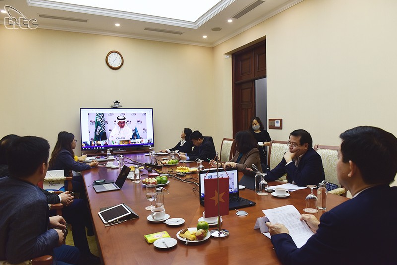 Đoàn đại biểu Việt Nam tham dự Hội nghị trực tuyến về Du lịch khối G20 trong bối cảnh Covid-19. Ảnh: Tổng cục Du lịch