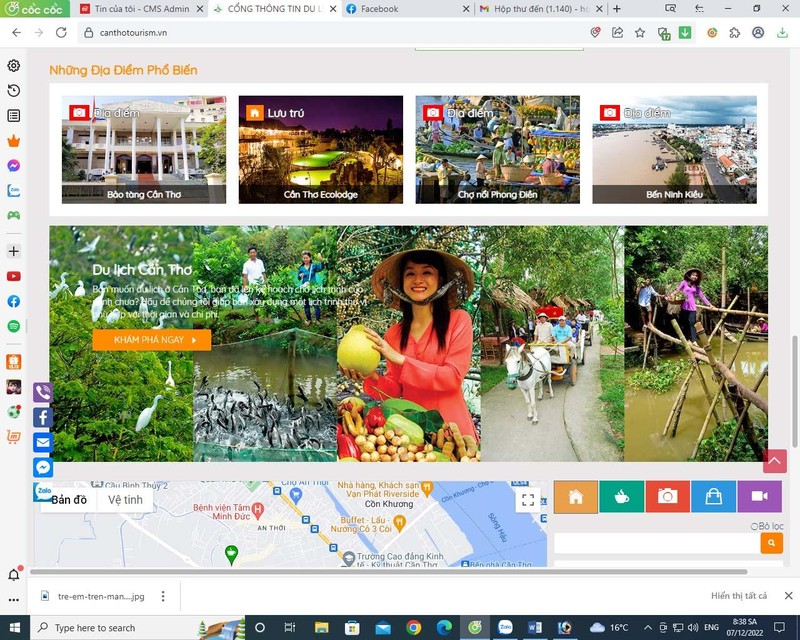 Cổng thông tin du lịch Cần Thơ