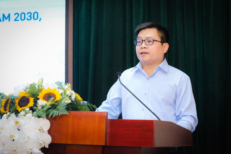 Thứ trưởng Bộ Công Thương Trương Thanh Hoài phát biểu tại Hội thảo. 0X8A2816.jpg