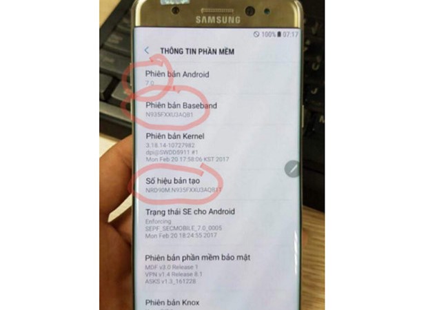 Note 7 tân trang có thể được bán tại Việt Nam