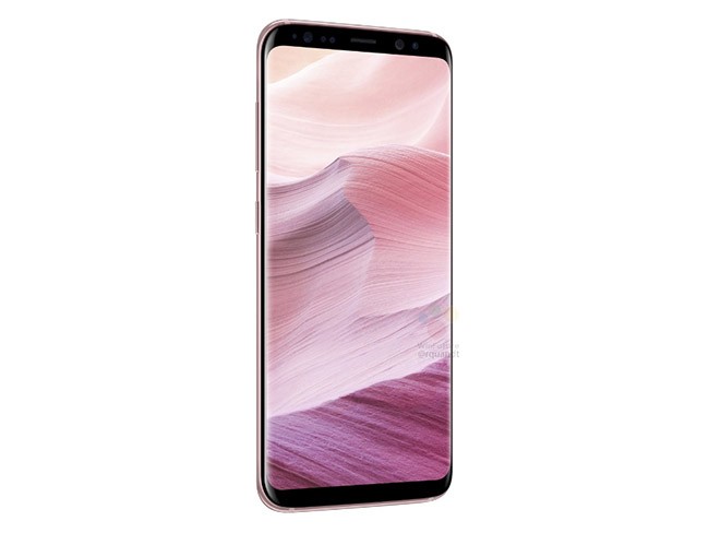 Ảnh dựng Galaxy S8 hồng (Phone Arena)