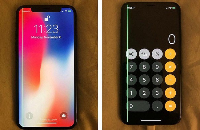 iPhone X dính lỗi sọc màn (ảnh Phone Arena)