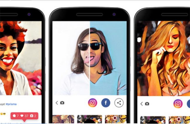 Ứng dụng Prisma cho phép bạn biến các tấm ảnh thành các tác phẩm hội họa nghệ thuật (ảnh: Phone Arena)