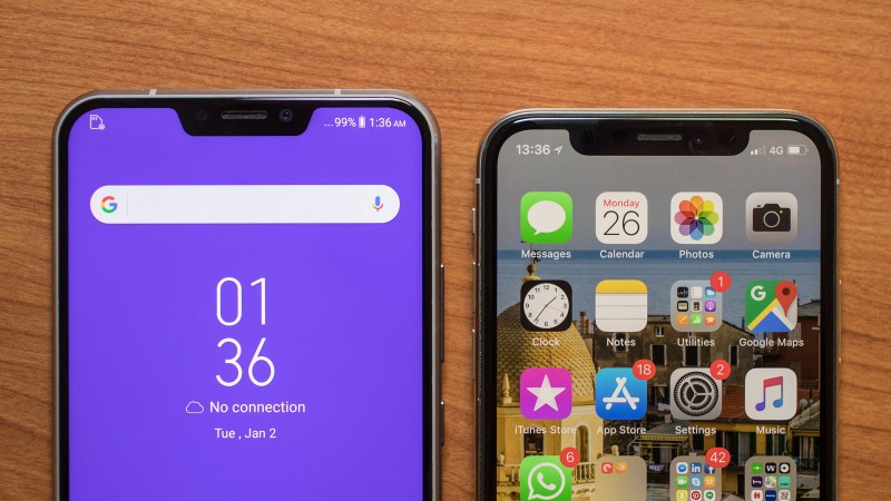 Huawei P20 Pro và iPhone X (ảnh: CNET)