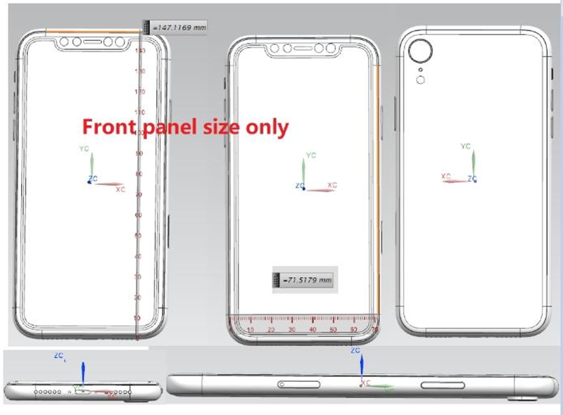 Bản vẽ chiếc iPhone 9 (ảnh: Phone Arena) Bản vẽ chiếc iPhone 9 (ảnh: Phone Arena)