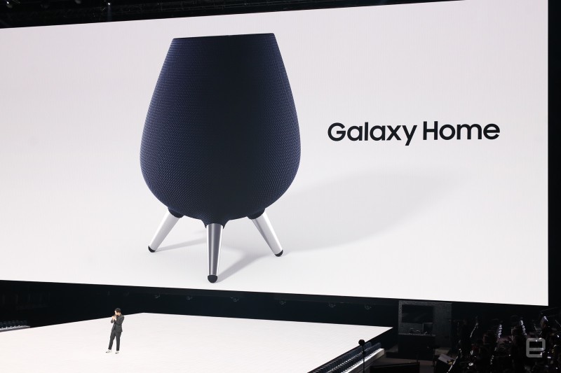 Galaxy Home được Samsung giới thiệu tại lễ ra mắt Galaxy Note 9 tối 9/8 (ảnh: Engadget)