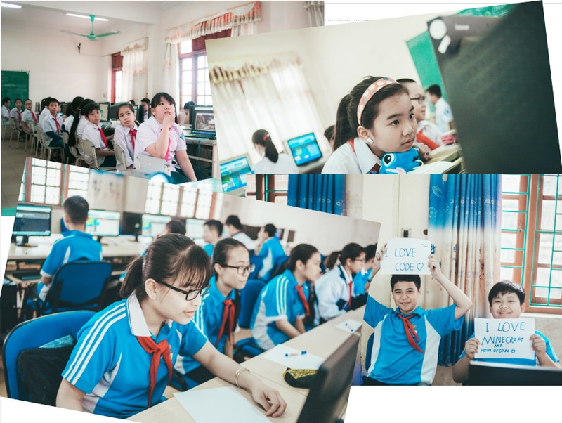 Học sinh trường Mạo Khê II, Quảng Ninh trong giờ Tin học (ảnh: Trường THCS Mạo Khê) Học sinh trường Mạo Khê II, Quảng Ninh trong giờ Tin học (ảnh: Trường THCS Mạo Khê)