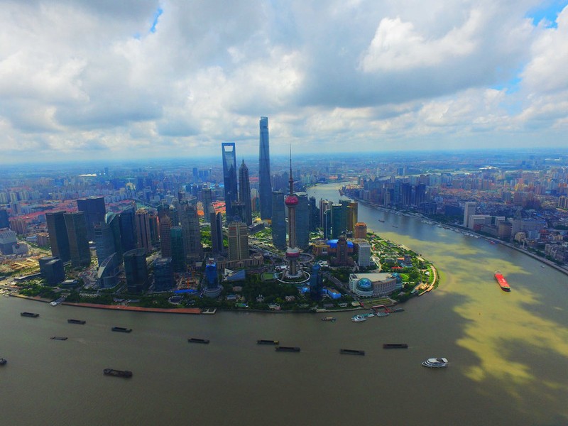 Ảnh chụp từ trên không thành phố Thượng Hải năm 2016 (ảnh: Getty Images) Ảnh chụp từ trên không thành phố Thượng Hải năm 2016 (ảnh: Getty Images)