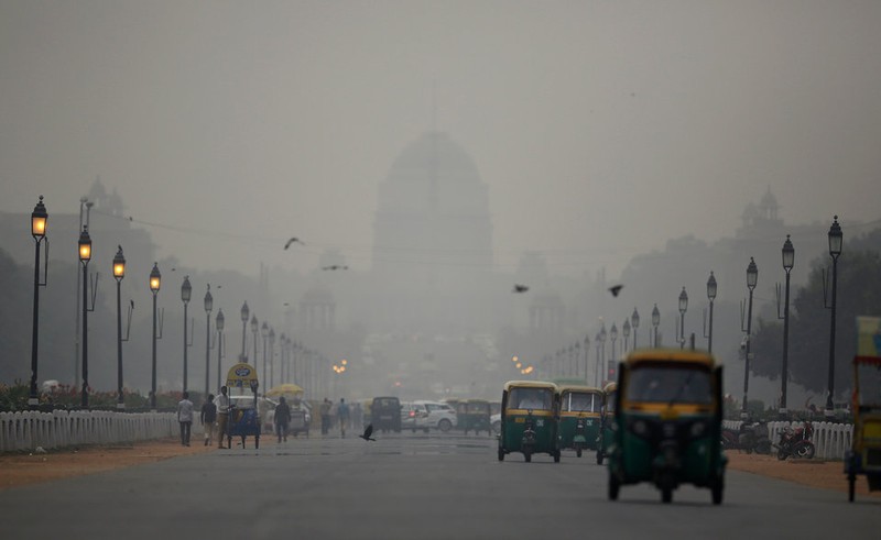 Delhi phủ trong sương khói (ảnh: AP) Delhi phủ trong sương khói (ảnh: AP)