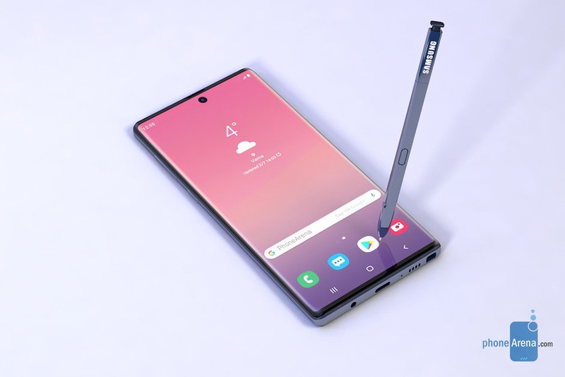 ảnh dựng Galaxy Note 10 (Phone Arena) ảnh dựng Galaxy Note 10 (Phone Arena)