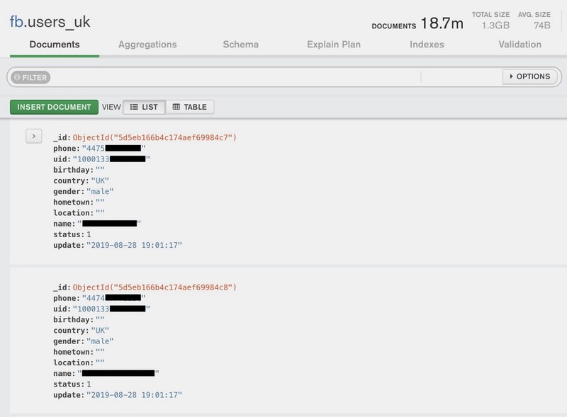 Dữ liệu của người dùng ở vương quốc Anh nằm trong số các hồ sơ bị rò rỉ (ảnh TechCrunch)