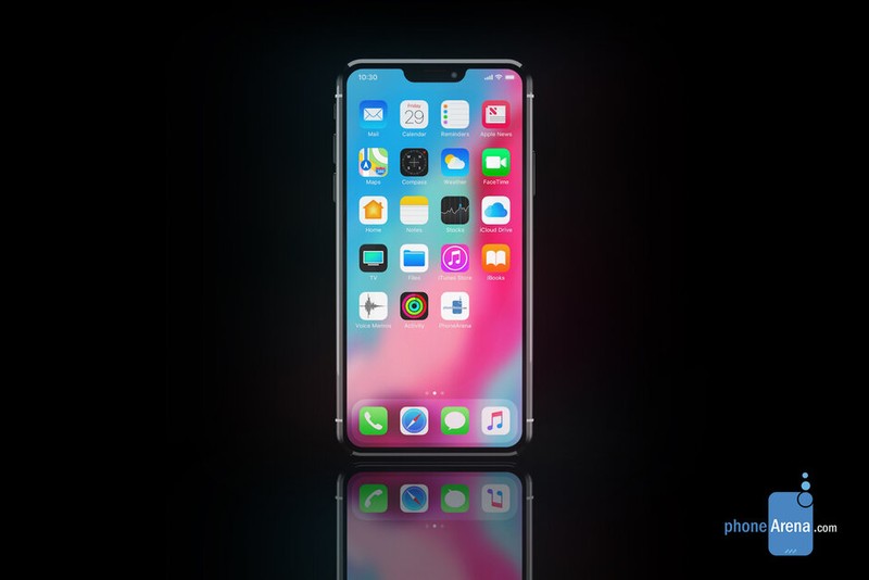 Phần mấu đen (notch) có thể sẽ được thu gọn trên iPhone 12 (ảnh Phone Arena) Phần mấu đen (notch) có thể sẽ được thu gọn trên iPhone 12 (ảnh Phone Arena)