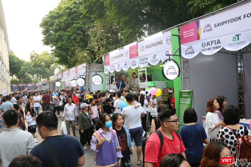 Các gian hàng thực phẩm Hàn Quốc