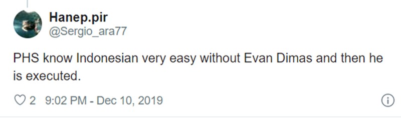 Park Hang-seo biết sẽ dễ đá với Indonesia nếu Evan Dimas không có trên sân vì thế họ đã thực hiện điều này