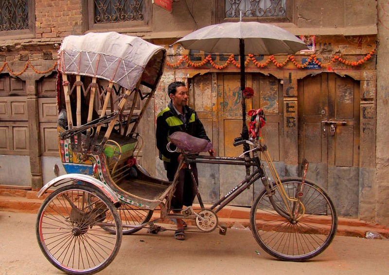 Xích lô phục vụ du lịch tại thủ đô Kathmandu, Nepal năm 2019 Xích lô phục vụ du lịch tại thủ đô Kathmandu, Nepal năm 2019