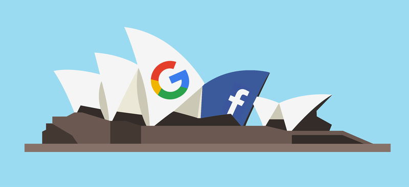 Chính phủ Australia tuyên chiến với Facebook và Google (ảnh: Niemanlab) Chính phủ Australia tuyên chiến với Facebook và Google (ảnh: Niemanlab)