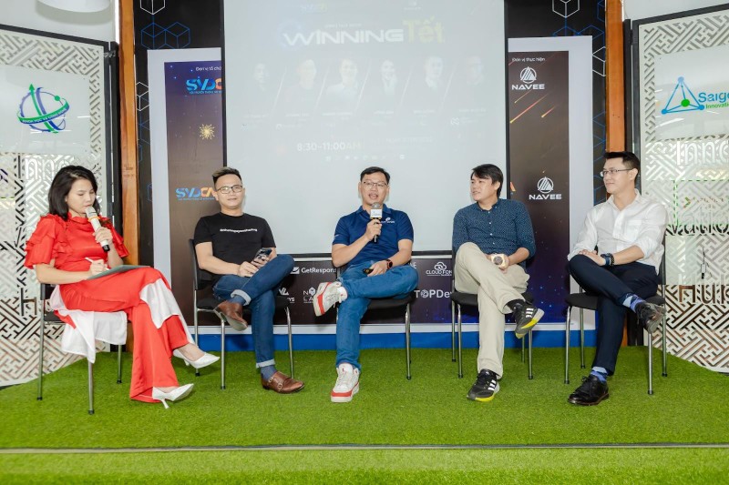 Các diễn giả đến từ Haravan, Credify, Cimigo, aDigit, Nhan Nguyen Digital