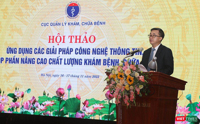 Thứ trưởng Bộ Y tế Trần Văn Thuấn phát biểu tại Hội thảo